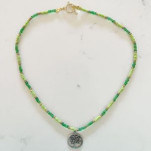 50% OFF HANDMADE Necklace | Charm Tree| Toggle clasp